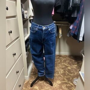 Express dark wash straight jeans size 8